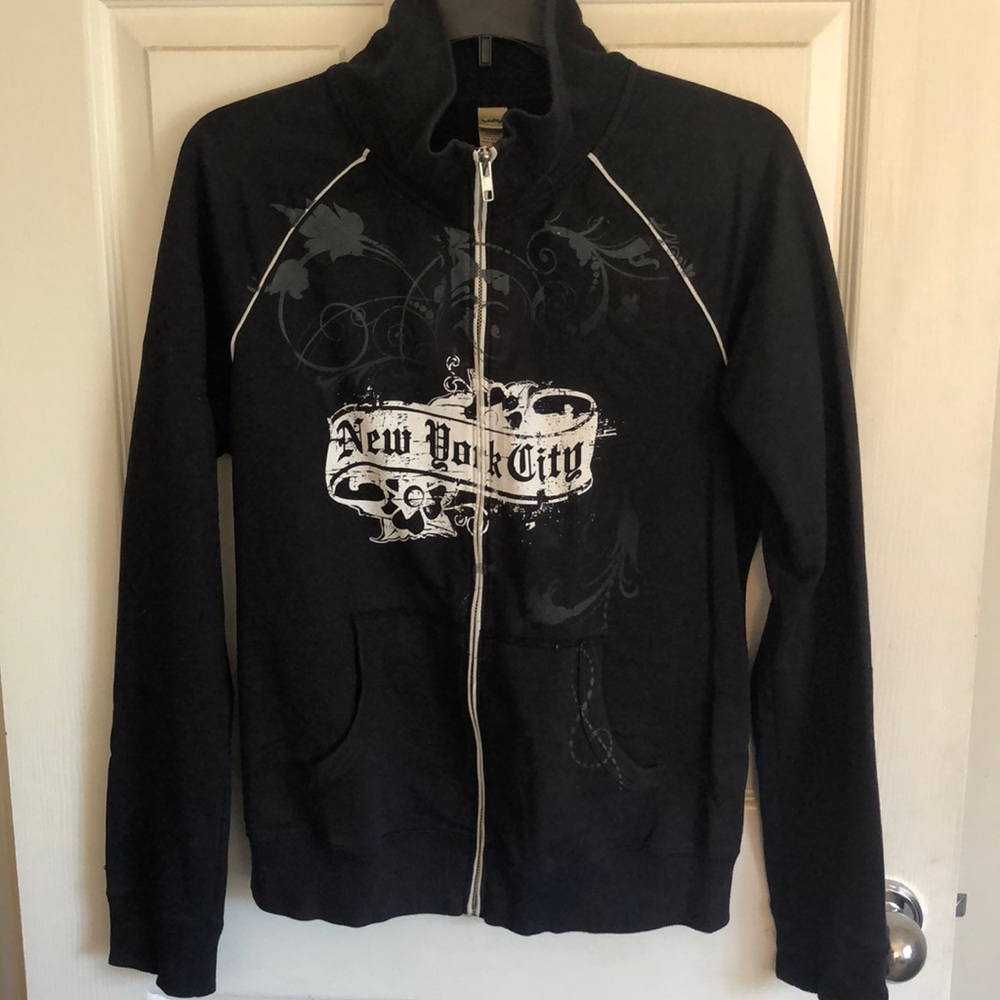 Mock turtleneck zip-up NYC
